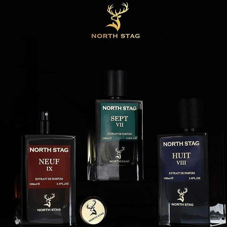 North Stag Neuf IX, Sept VII, Huit VIII 300ML - ARABIŠKŲ KVEPALŲ RINKINYS - Madavi.lt