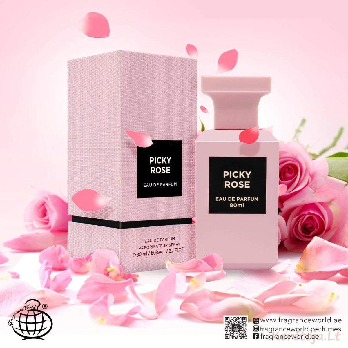 Picky Rose by Fragrance World 2.7 oz / 80 ml Eau De Parfum Spray For outlet Women