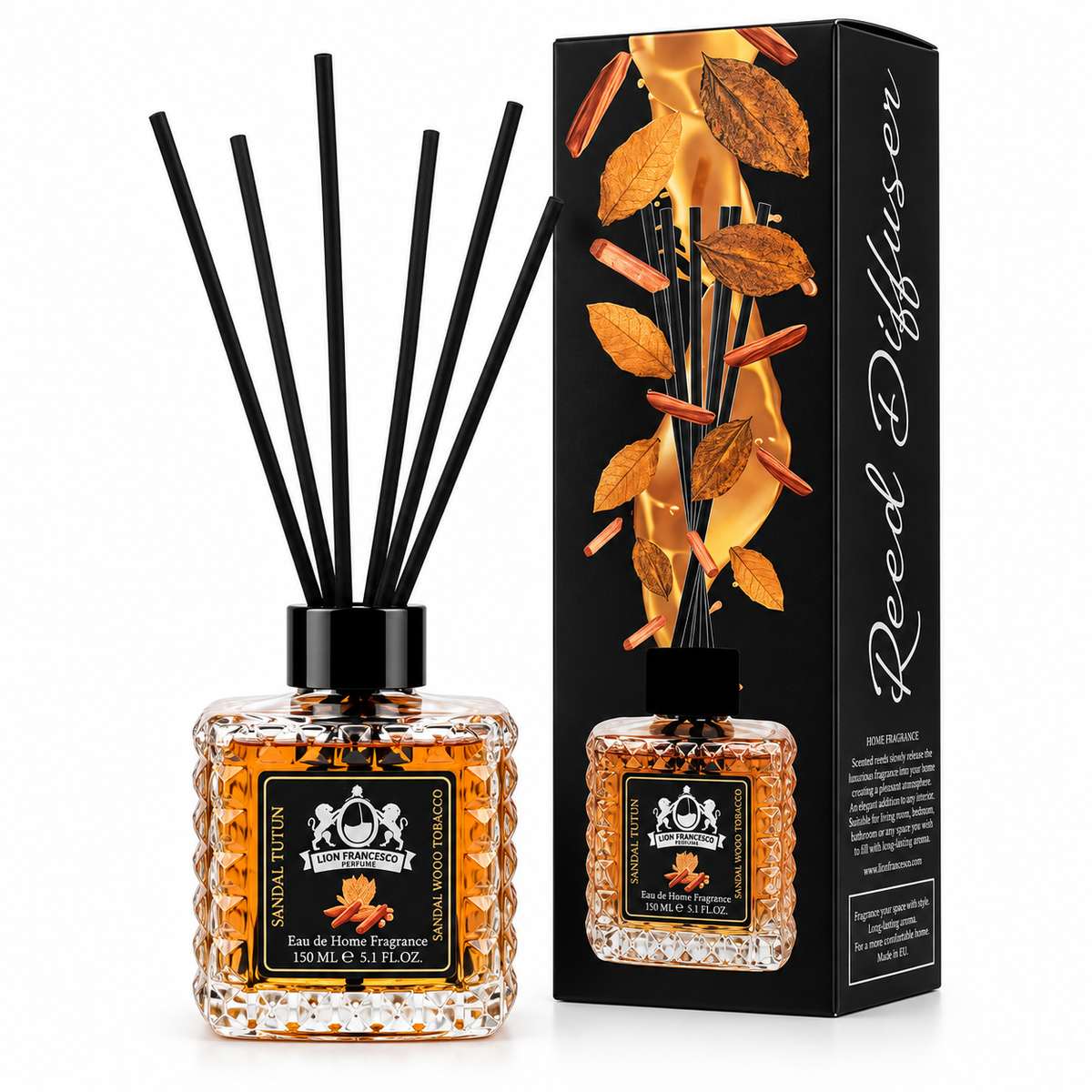 Lion Francesco Sandalwood & Tobacco 150ML - Домашний Аромат - Madavi.lt