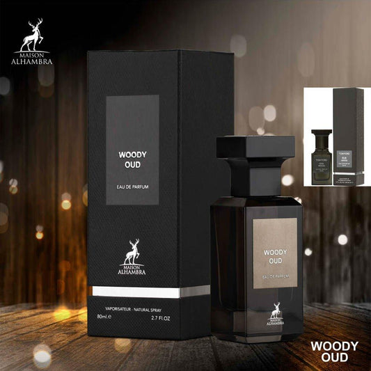 AlHambra Woody Oud 80ML - UNISEX ARABIŠKI KVEPALAI - Madavi.lt