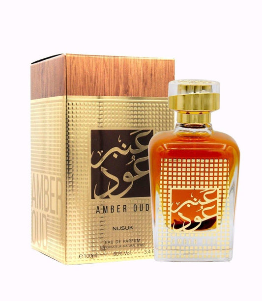 NUSUK AMBER OUD 100ML UNISEX ARABIŠKI KVEPALAI - Madavi.lt